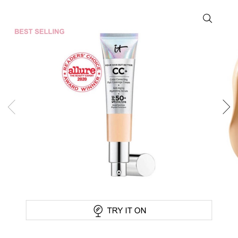 IT Cosmetics - Your Skin But Better CC+ cream with SPF 50+ - colour is MEDIUM